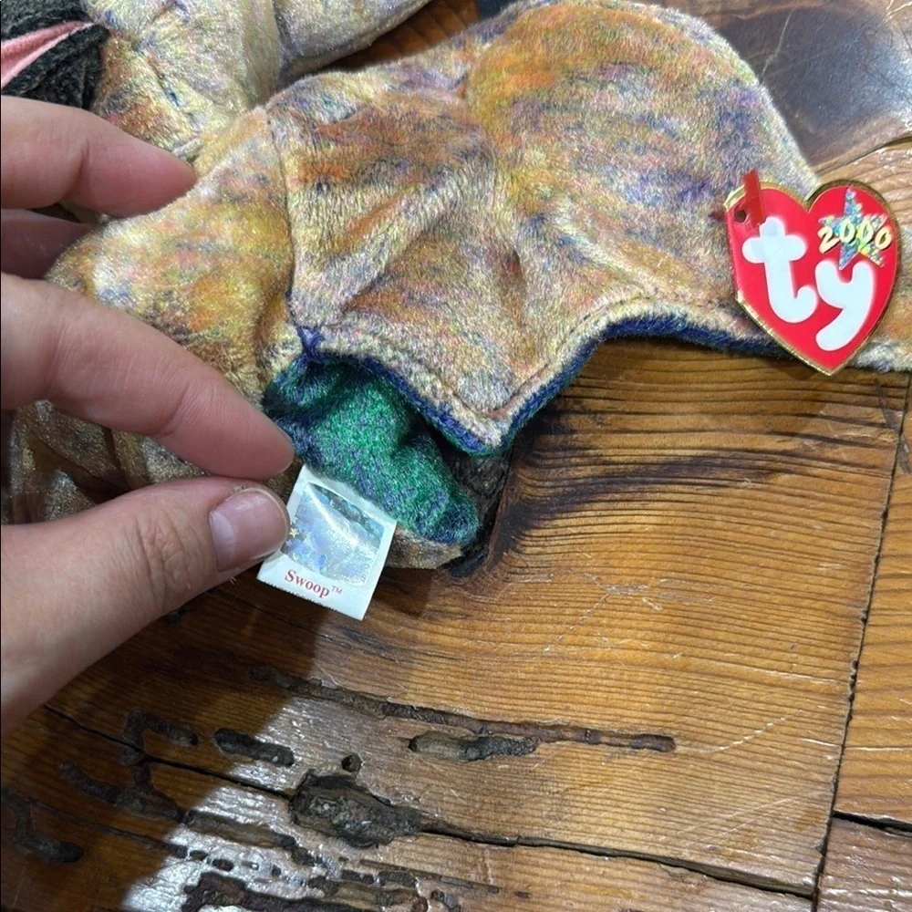 Ty Beanie Baby Swoop The Pterodactyl Mint Pellets